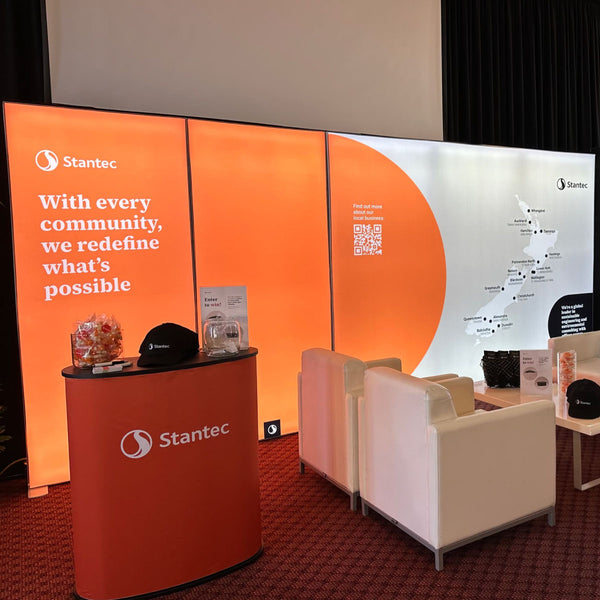 Pencycle Counter Signage Pop Up Exhibition Counters NZ - Portable Trade Show Counter - Adams ...