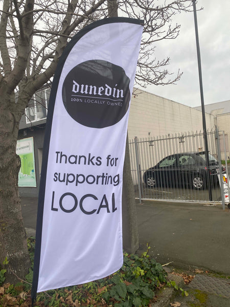 Dunedin 100% Local Windblade Flag