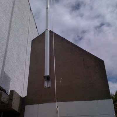 Deluxe Exterior Flag Pole Parapet Mounted
