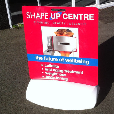 Footpath Signs - Adams Textile Signage