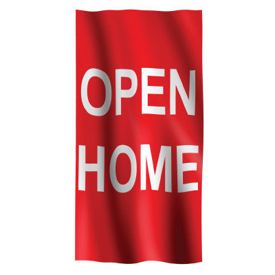 Open Home Vertical Flag
